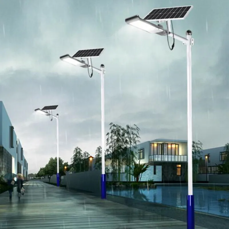 

LED Solar Power Street Light Rechargeable road lamp Outdoors Solar Lamps Remote Controller+Light sensor Waterproof lighting