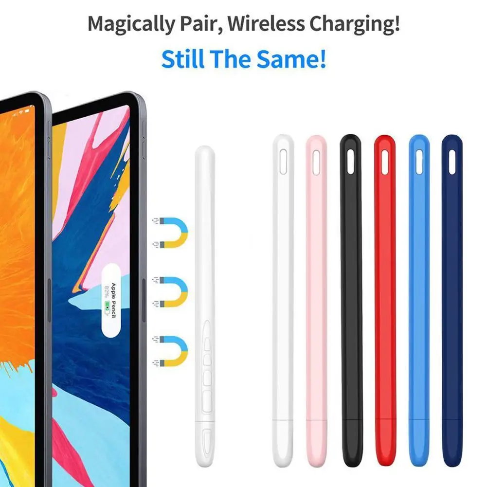 Защитный чехол для Apple Pencil 2, не царапающий стилус, чехол Penpoint, силиконовый защитный чехол, не скользит для iPad Pencil 2