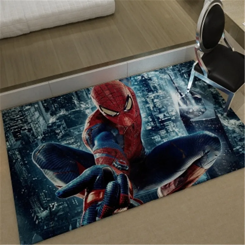 Marvel Spider Man модный ковер для спальни прикроватный коврик моющееся одеяло с