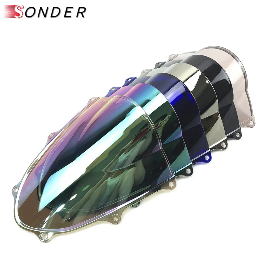 Motorcycle Windshield Windscreen For SUZUKI GSX-R1000 GSXR1000 GSXR GSX-R GSX R 1000 K17 2017-2018 Double Bubble | Автомобили и