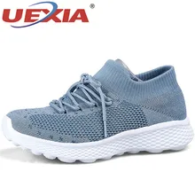 UEXIA/; женская прогулочная обувь на плоской подошве; кроссовки из дышащего сетчатого материала на шнуровке; повседневные баскетбольные кроссовки; Femme; tenis feminino