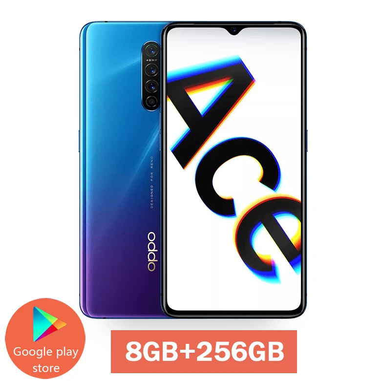 8GB 256GB Purple Oppo Reno Ace 4G LTE мобильный телефон Snapdragon 855 Plus 90HZ дисплей AMOLED 8G ram 128G rom 65W Super VOOC смартфон - Цвет: 8GB 256GB Purple