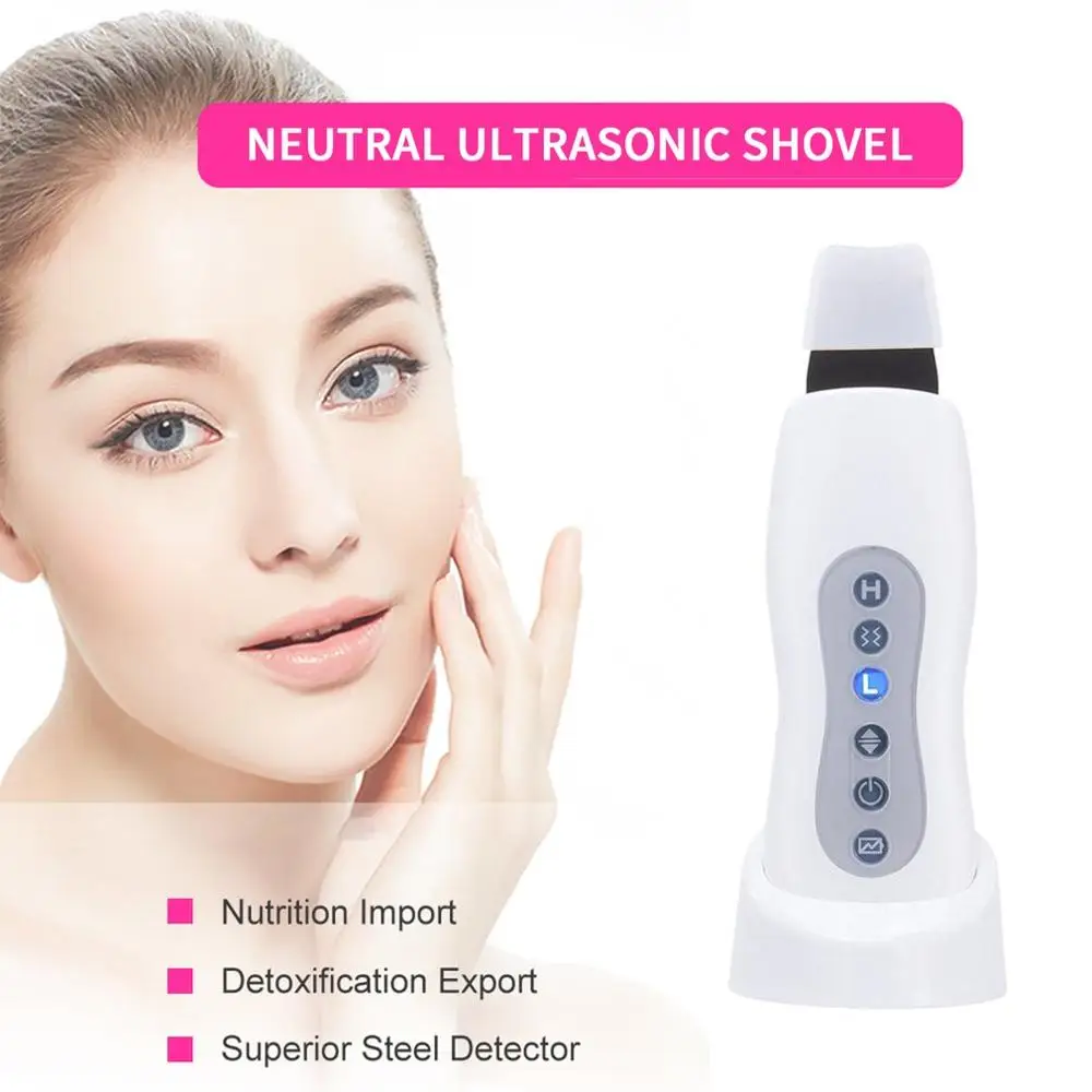 

Facial Rejuvenation Pore Cleaner Skin Cleaning Machine Ultrasonic Vibration Massager Beauty Tools USB Charging