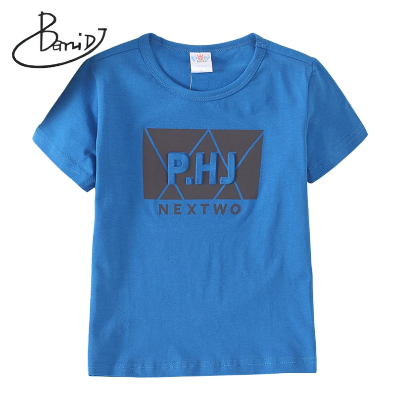 

BEMIDJ new Year 2020 boys summer T-shirt O-neck Short sleeve T shirt kids Three-dimensional letters pattern children's clothing