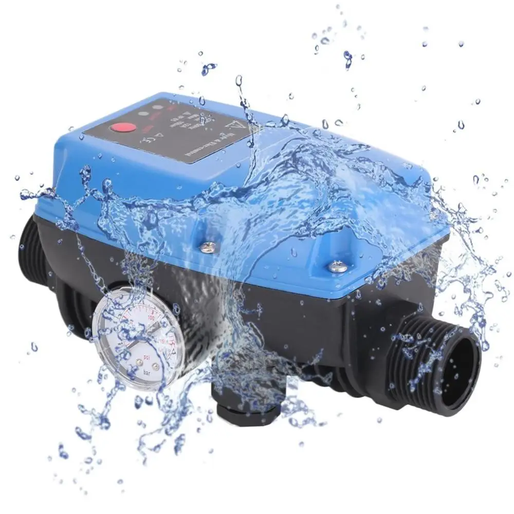 

2019 New high quality electronic Water Pump Pressure Control Professional Automatic Pressure Control Switch With Pressure Gauge