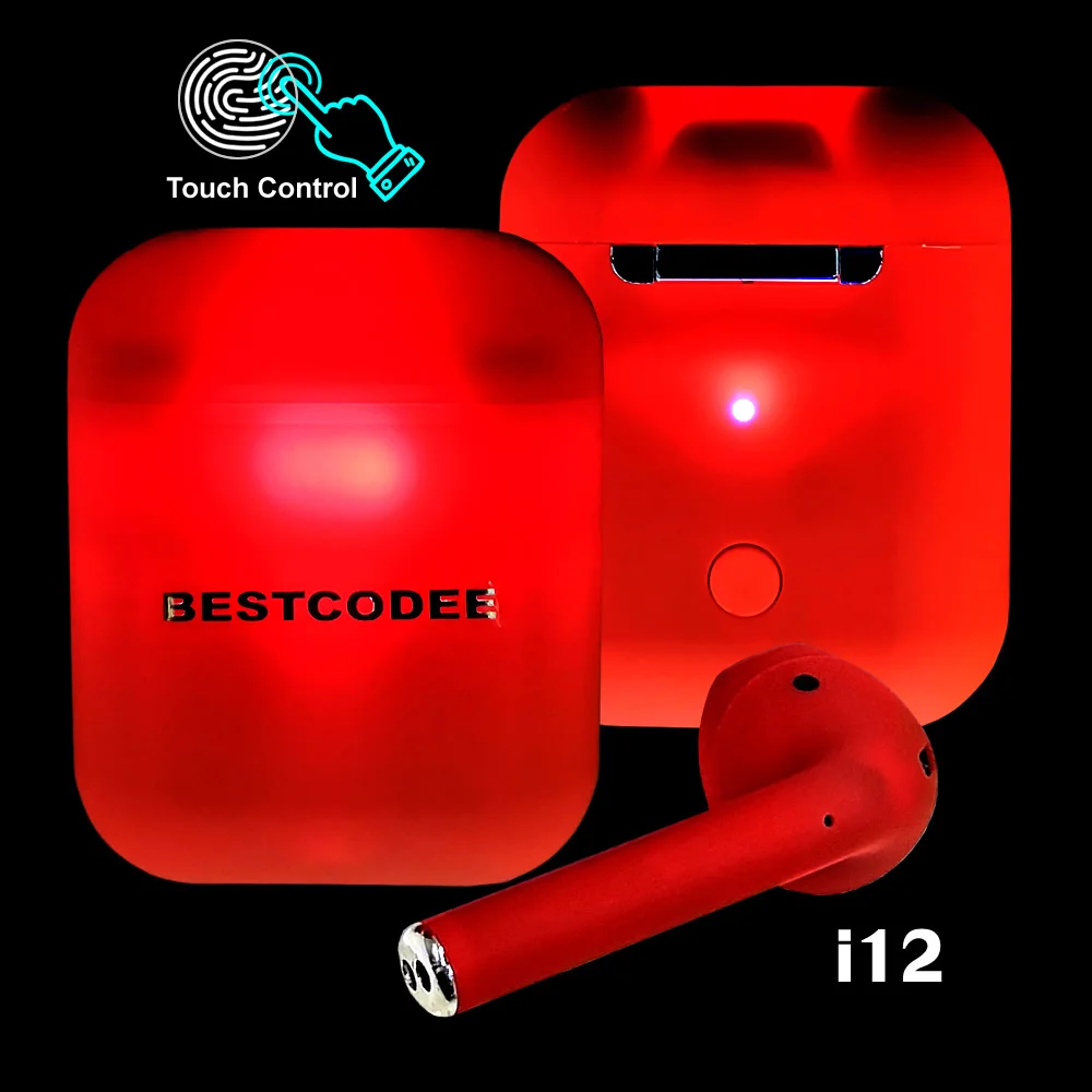 

2019 Original i12 TWS 5.0 wireless earphone 1:1 Bluetooths 5.0 Wireless 3D Sound earphone wireless