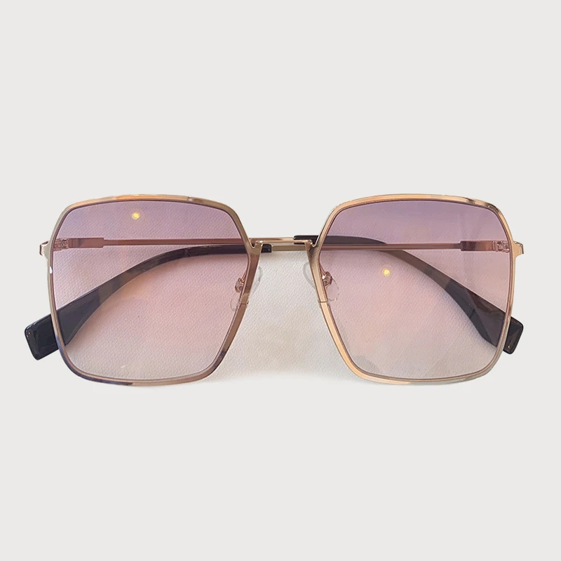 Брендовые женские солнцезащитные очки в металлической оправе gafas de sol hombre, классические зеркальные Квадратные Солнцезащитные очки UV400 - Цвет линз: No.4 sunglasses