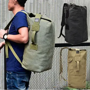 

Large Capacity Rucksack Shoulder Bag Hot Canvas Travel Backpack Outdoor Camping