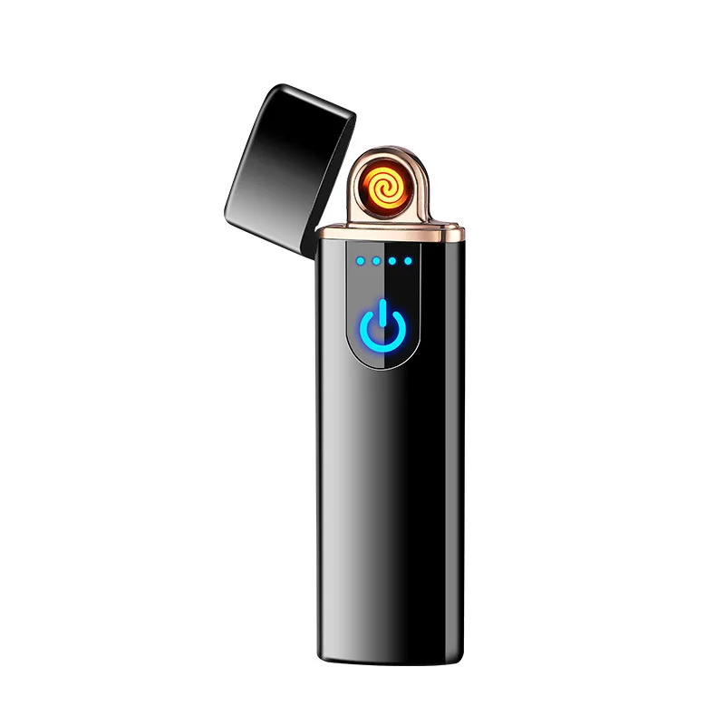 Мини-Сенсорная Индукционная Зажигалка зарядка Usb двухсторонний точечный детектор дыма зажигалка