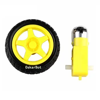 

TT Motor Smart Car Robot Gear Motor supporting wheels a / smart car chassis motor / robot car wheels