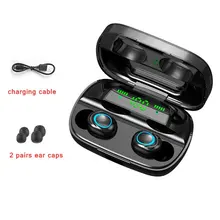 Wireless Headphones With Microphone Waterproof Earphones Hifi Stereo Noise Cancelling Headset Earbuds