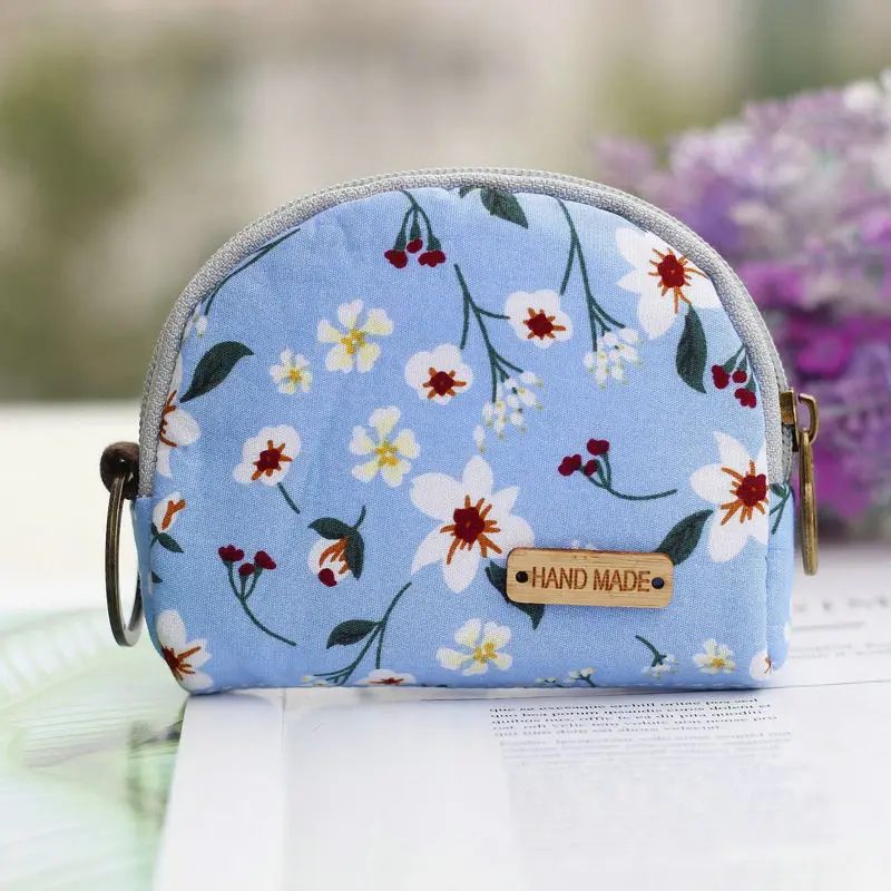 Gadis duit syiling dompet kreatif comel kecil beg zipper kain kartun dompet kecil mini duit syiling beg