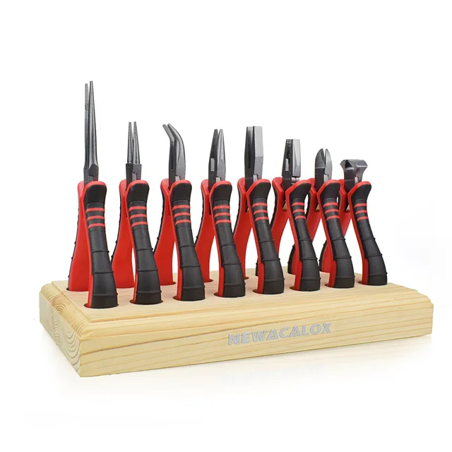 NEWACALOX 8PC Mini Pliers 4.5