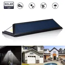 Солнечный COB светодиодный настенный светильник PIR датчик движения уличный пейзаж лампа