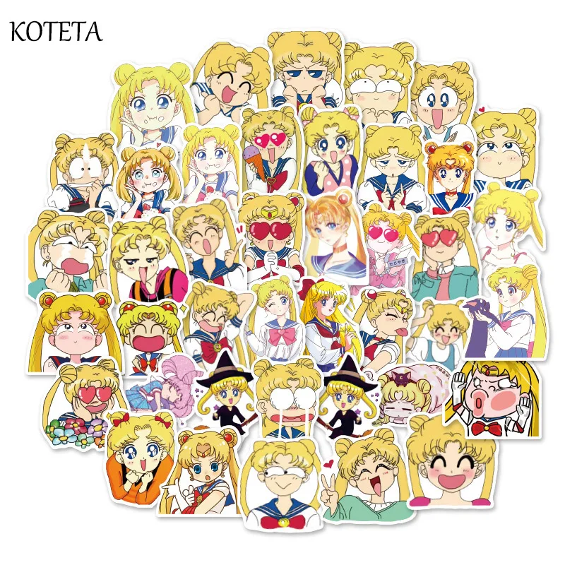 Koteta 40 шт./упак. Творческий мультфильм моряк наклейки с Луной Скрапбукинг Водонепроницаемый DIY Стикеры для детей дневник канцелярские принадлежности для украшения