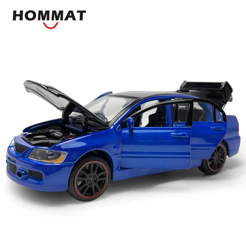 HOMMAT 1:32 Масштаб Lancer Evolution IX EVO сплав металла Литые и игрушечные машинки модели Машинки Игрушки для детей подарок игрушка для мальчика