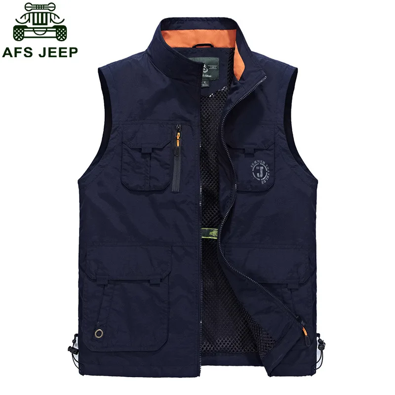 

Brand Men Photography Fishing Vest Multi-functional Multi-pockets Waistcoat Men Quick-Dry Large Size Waistcoat