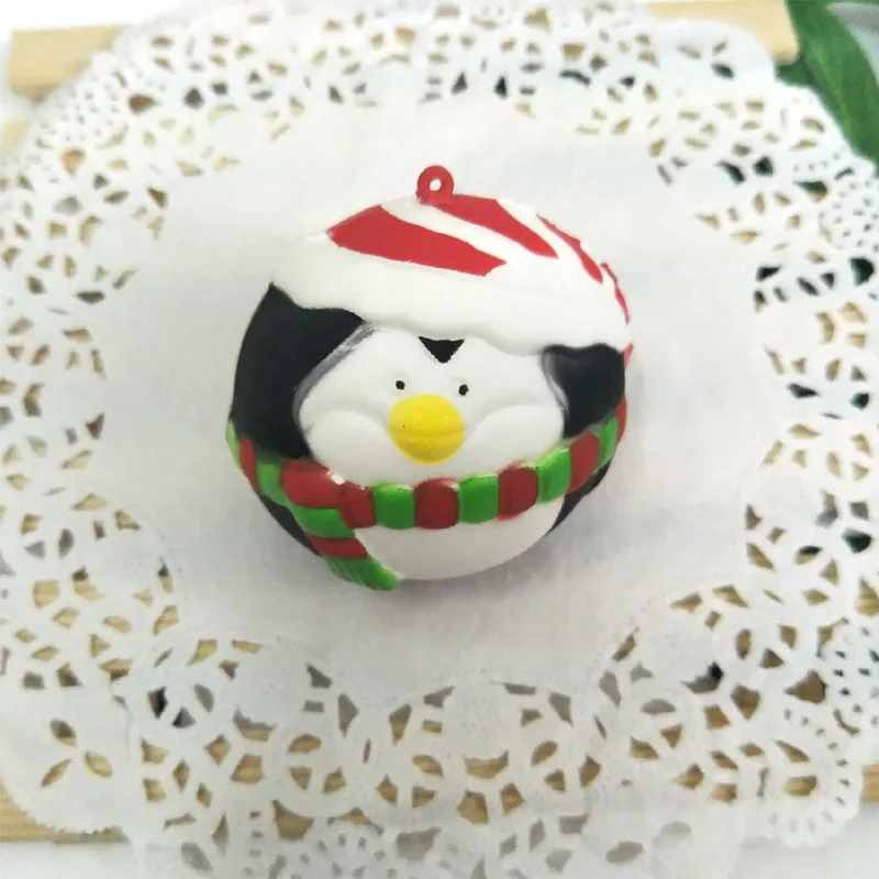 Кавайная Фабрика Прямая Рождественская серия PUSquishy PU медленный отскок пены декомпрессионная вентиляционная игрушка рождественские аксессуары серии
