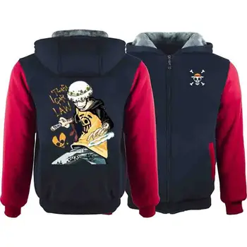

ONE PIECE LAW 3D Print Zipper Costume Hoodies Men Anime Verse Hooded Cosplay Sweatshirts Streetwear Casual Tops