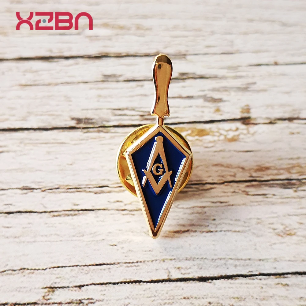 Masonic Lapel Pins Freemasonary Badge Mason Freemason 3D Miniature Trowel Zinc Alloy Material  Exquisite Souvenirs  Gifts