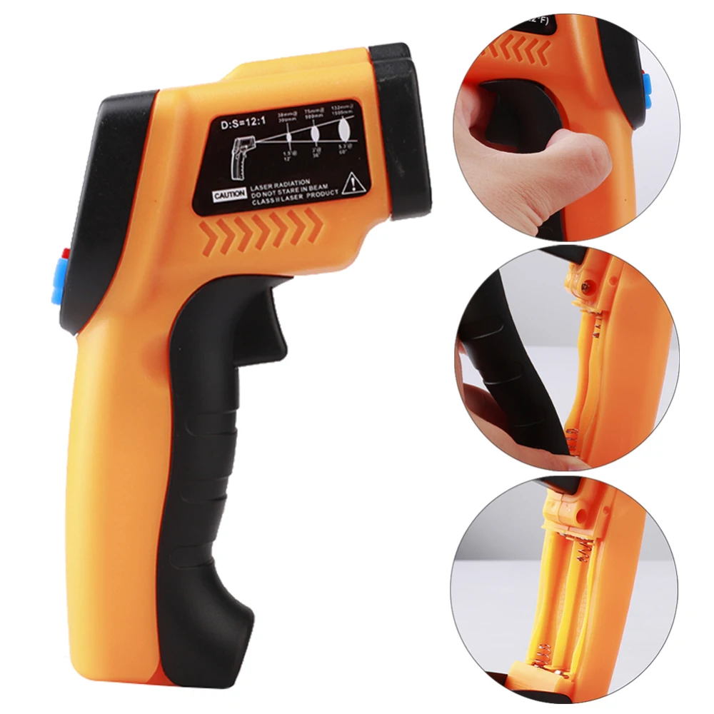 4-Button Industrial Thermometer GM550 Non-Contact Digital Infrared Thermometer Machine Room Laser Temperature Instrument