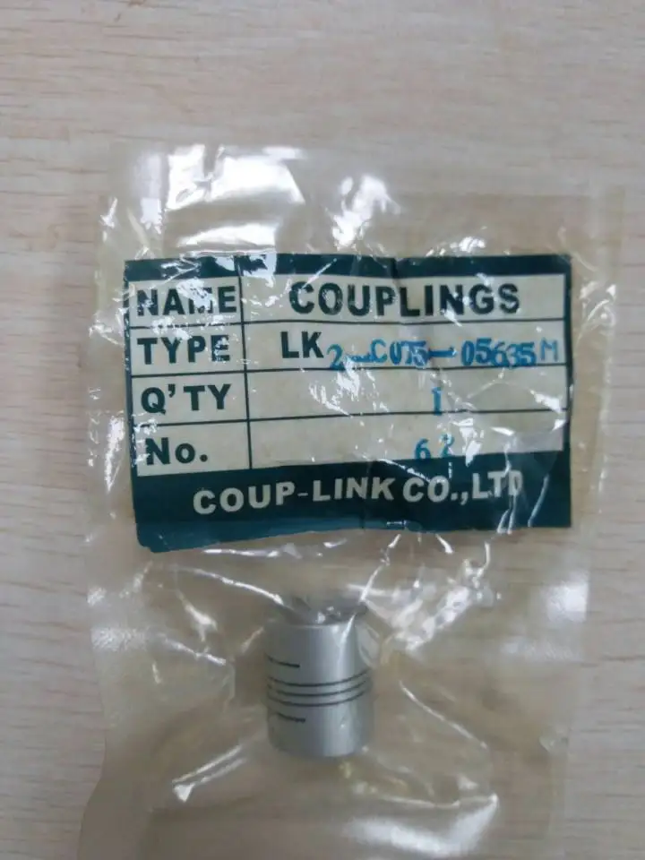 

LK2-CO75-056.35M Coupling brand new original authentic 5mm at one end and 6.35mm at one end