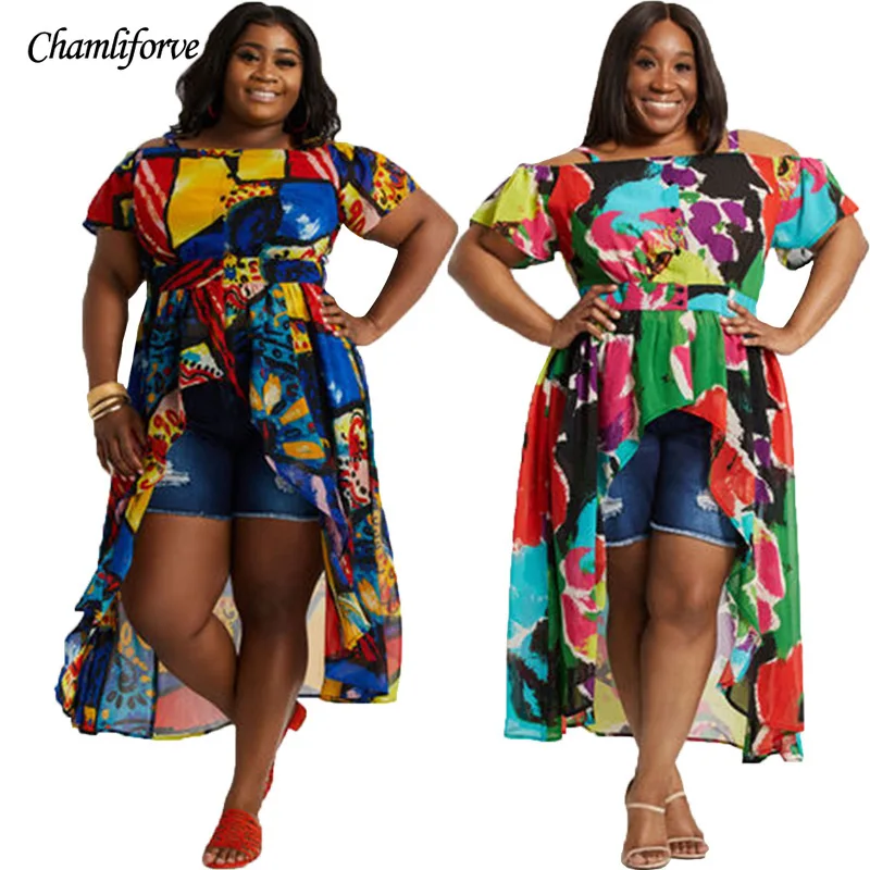 

XL-5XL Plus Size African Dress For Women 2021 Summer Fashion Dashiki Print Ruffles Vestido New Robe Elegant African Party Dress