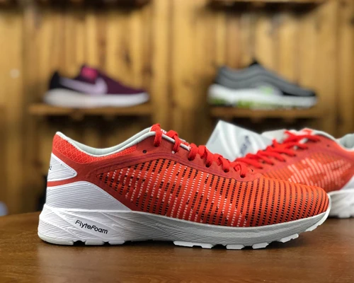 Red Новые аутентичные ASICS DynaFlyte-2 мужские устойчивые уличные кроссовки ASICS спортивная обувь уличные Walkng беговые кроссовки Tianjiao - Цвет: Red