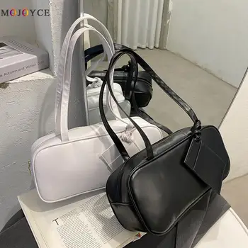 

Casual PU Leather Underarm Bags for Women 2020 Fashion Rectangle Shape Simple Solid Color Ladies Casual Handbags Shoulder Bags