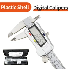 Electronic Digital Caliper Measuring Instrument Pied A Coulisse Micrometer Ruler Metal Stainless Steel Vernier Calipers Tools