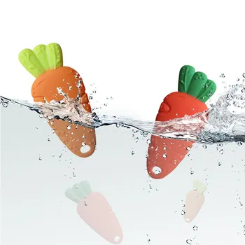 

1 pcs Carrot Shape Baby Teether Food Grade Lovely Silicone Teething Chew Toddler Molar Toy High Quality