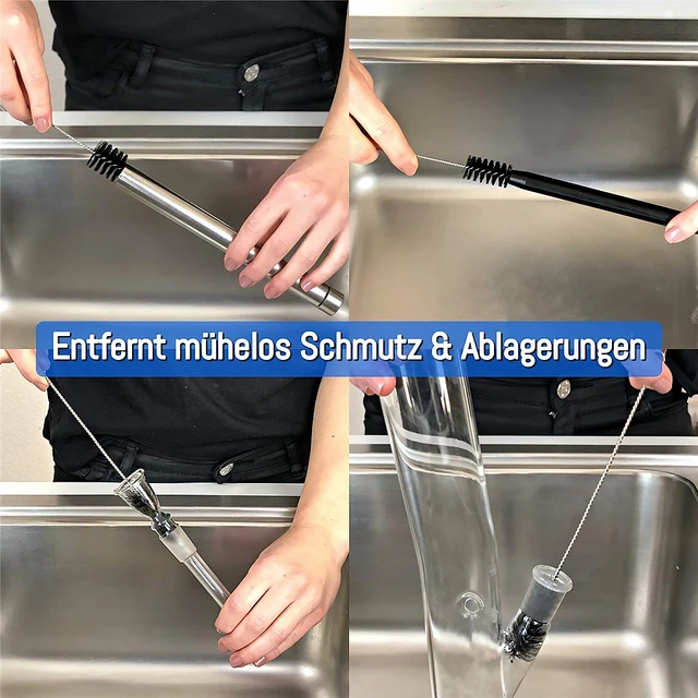 Kávéfőző Cső Kefe Tisztító Nylon Iváshoz Szalma Háztartási Csésze Palack Súroló - Image 3