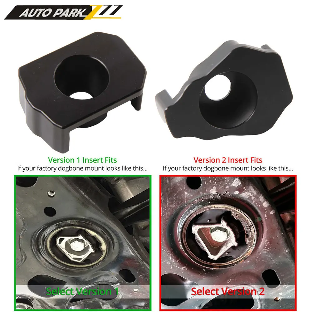 Billet Aluminum MQB Dogbone Mount Insert MKVII For Volkswagen Golf/GTI/R 8V For Audi A3 S3 RS3 MKIII For Audi TT TTS TTRS