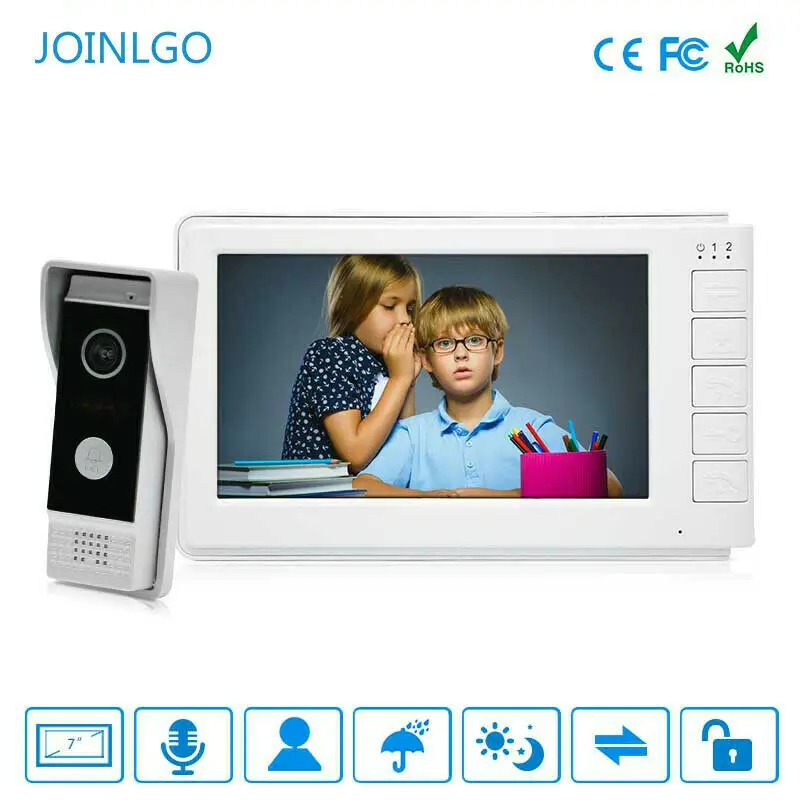 Wired 7 inch Recording Sreen Video Doorbell Door Phone Intercom Security System Motion Detector Monitor IR Free Ship | Безопасность и