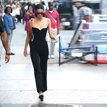 

Sisterlinda Casual Pure Camisole Cropped Tops Women Pants 2 Pieces Female Sets Elegant Tank Tops Suits Pants Mujer 2019 New Fall