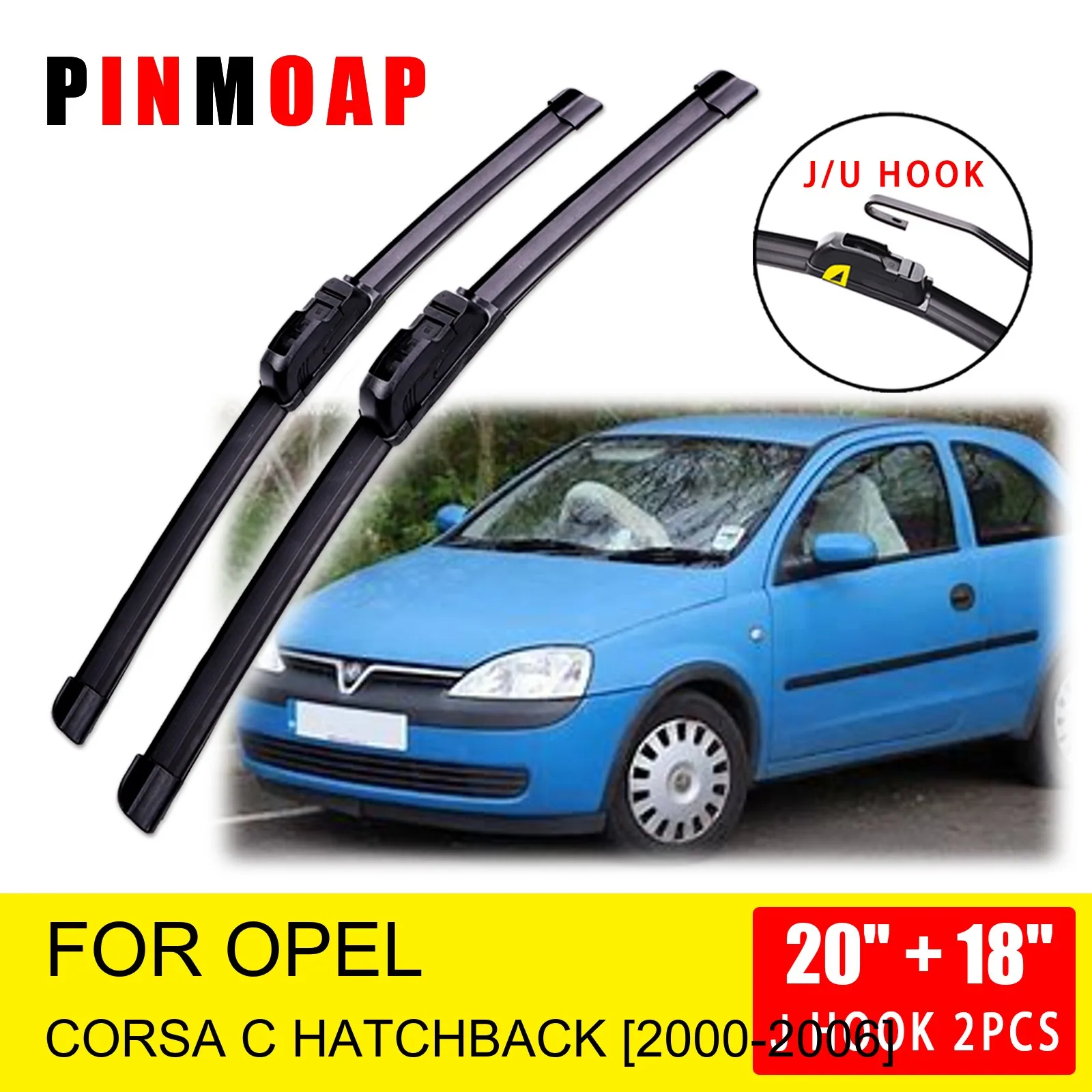 Escobillas de delanteras, accesorios de corte, gancho U Vauxhall Opel Corsa C Hatchback 2000 2001 2002 2003 2004 2005 2006 - AliExpress Automóviles y