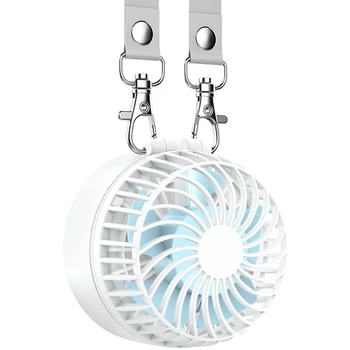 

Top Sale Battery Operated Necklace Fan Rechargeable Personal Fan With 2600Mah Battery And 3 Setting 6-18H Working Hours 180 Degr