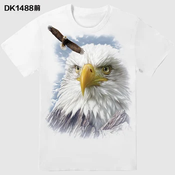 

Explosion models men's casual 3D digital printing American eagle series short sleeve t-shirt