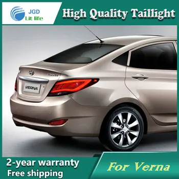

Shipping Option Led Tail Lamp for Hyundai Solaris tail lights Accent Verna led tail light drl rear lamp signal+brake+reverse