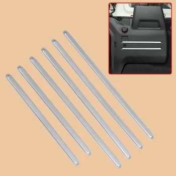 

beler Silver 6PCS Rear Tail Trunk Cargo Interior Side Edge Strip Cover Trim Decoration ABS fit for Jeep Wrangler JL 2018 2019