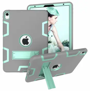 

Contrast Color Shock Proof Tablet Cases with Kickstand Function Dual Layers PC+TPU Tablet Case for IPad Pro 11\" Stand Cover+pen