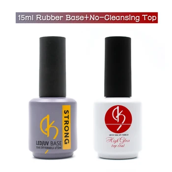 

New Arrived No-wipe Top 15ml Gel Nail Polish for Nails Art Desgin Long-Lasting Strong Base Coat UV Varnish Hybrid Lacquer Gellak