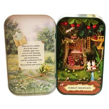 Коробка театральный лес Рапсодия Кукольный дом 3D Мини DIY миниатюрный деревянный пазл кукольный домик мебель украшение игрушка для подарка на день рождения