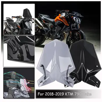 

For KTM Duke 790 Windscreen Flyscreen Windshield Double Bubble Fly Screen Wind Deflectors Visor Protector 2018 2019 Duke790