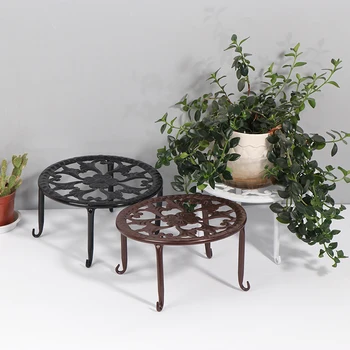 

Wrought Iron Potted Stand Flower Pot Rack Stand basion Shelf BalconyDecor Rack