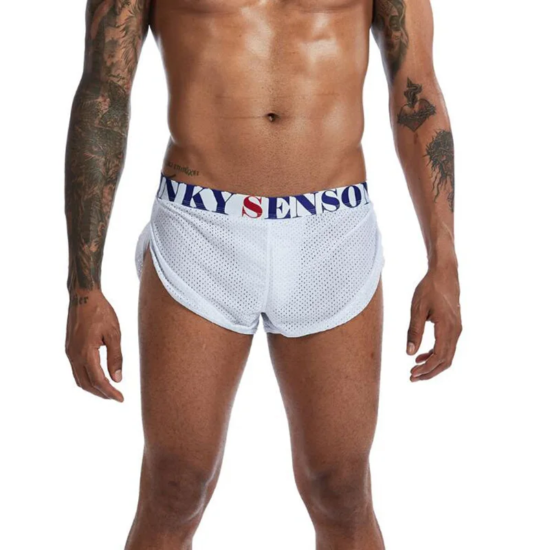 Трусы, мужское нижнее белье, боксеры, ropa interior hombre, сетка, дышащие, cueca masculina, низкая посадка, calzoncillo hombre, боксеры для мужчин