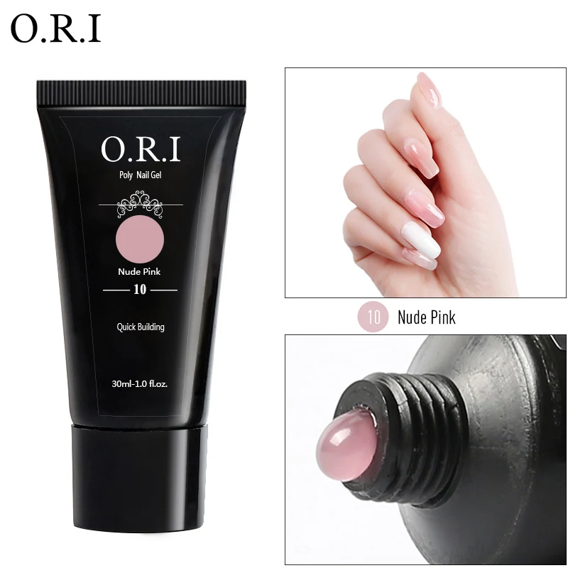 10 Nude Pink ORI 30 г полигель для ногтей акриловый поли гель розовое белое украшение для ногтей дизайн УФ светодиодный гель-кончик Быстрый гель продлевающий половой акт лак для маникюра - Цвет: 10 Nude Pink