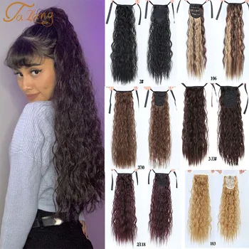

TALANG Ponytail Extensions Tie Up Ponytail Clip in Hair Extensions Hairpiece Binding Pony Tail Extension for Girl Lady Woman