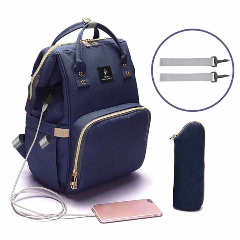 Водонепроницаемая сумка для детских подгузников с USB | Мать и ребенок