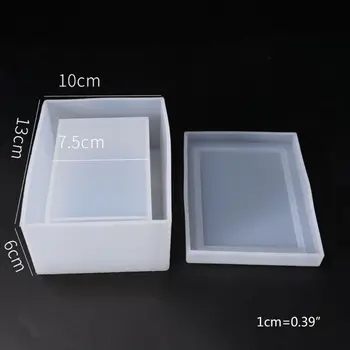 

Crystal Epoxy Mould DIY Tissue Box Daily Necessities Tissues Case Silicone Mold